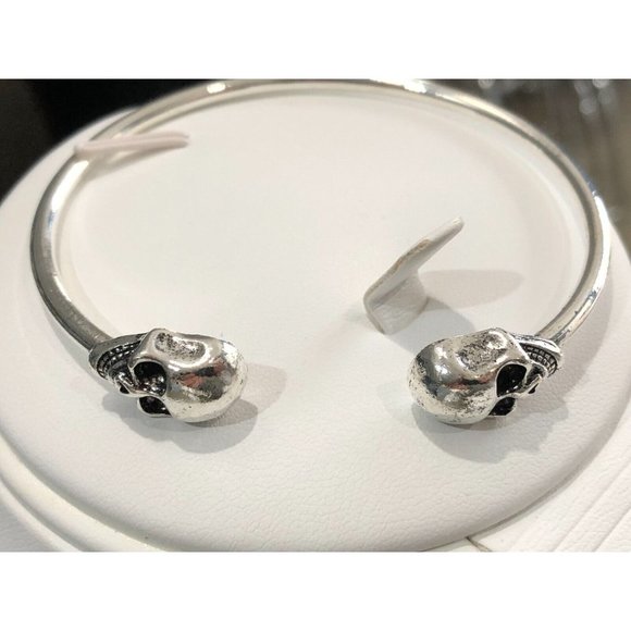 Unbranded Jewelry - 5/$20 Silver Skull Bangle Bracelet Skeleton Gothic